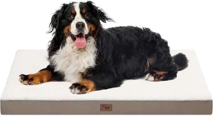 Orthopedic Dog Crate Bed for Extra Large Dogs, XXL Waterproof Comfort Pet Bed by TailStories