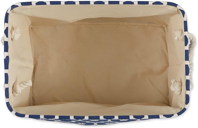 Bone Dry Pet Storage Collection Lattice Paw Print, Nautical Blue, Large - Image 2