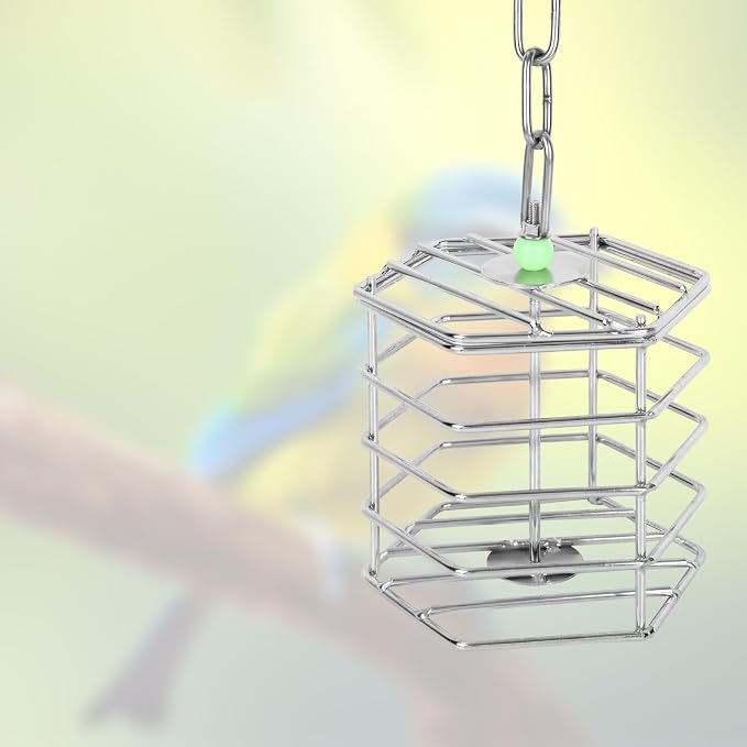 Stainless Steel Bird Suet Feeder Cage - Image 3