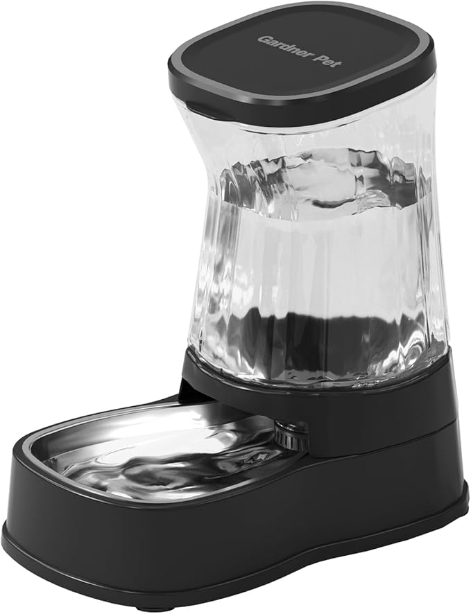 Gardner Pet Automatic Dog Water Dispenser Gravity Stainless Steel Water Waterer by GardnerPet