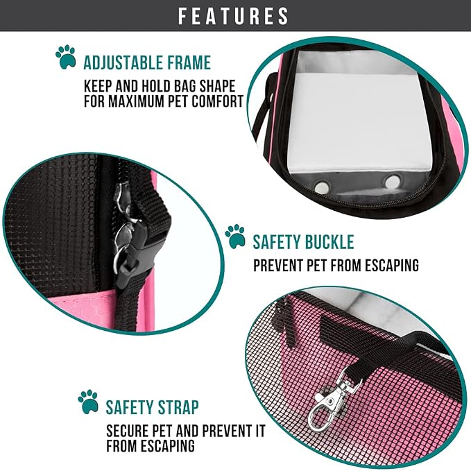 PetAmi Dog Purse Carrier for Small Dogs, Airline Approved Soft Sided Pet Carrier - Image 5
