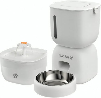 Automatic Cat Feeder and Water Fountain Set - 3L Food Dispenser - Image 7