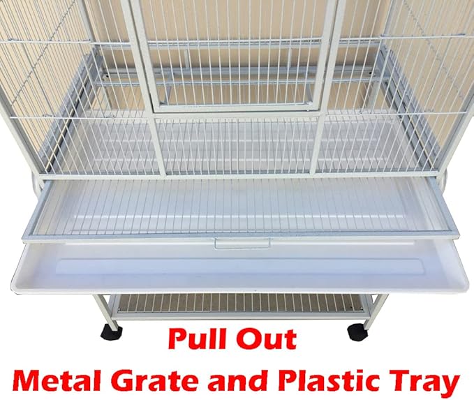 54" Large Wrought Iron Breeding Flight Canary Parakeet Cockatiel Lovebird Finch - Image 5