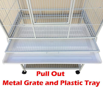 54" Large Wrought Iron Breeding Flight Canary Parakeet Cockatiel Lovebird Finch - Image 5