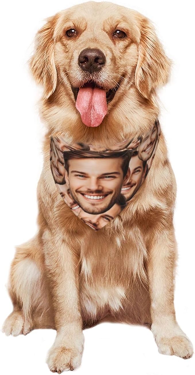 Custom Dog Bandana for Cat Dog Pet Add Your Design Personalized Neckwear - Image 2