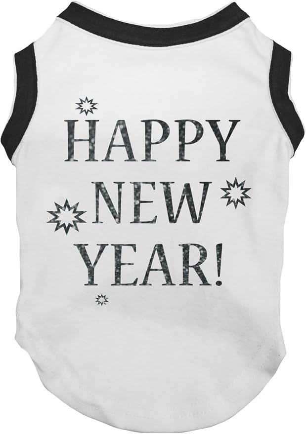 Petitebella Bling Happy New Year Puppy Dog Shirt by Petitebella