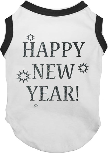 Petitebella Bling Happy New Year Puppy Dog Shirt by Petitebella