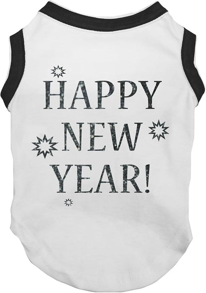 Petitebella Bling Happy New Year Puppy Dog Shirt by Petitebella