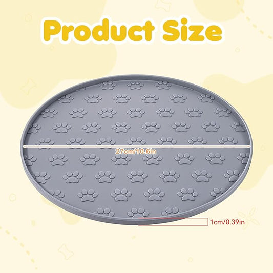 Silicone Pet Food Mat, Dog Dish Mat, Dog Cat Food Mats Small, Silicone Mats - Image 2