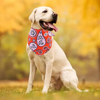 30 Pcs Paisley Bandanas for Dog Polyester Print One Side Bandana Bulk for Small - Image 6