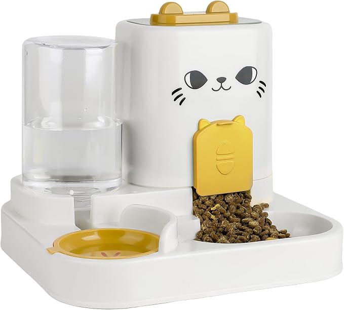 2-in-1 Gravity Pet Feeder & Water Dispenser by KitchMingle