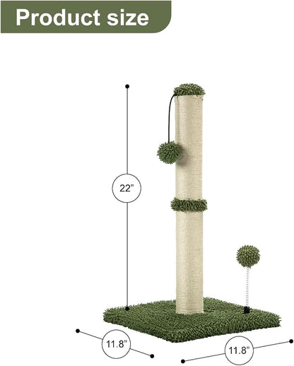 MECOOL Cat Scratching Post Premium Basics Kitten Scratcher Sisal Scratch Posts - Image 4