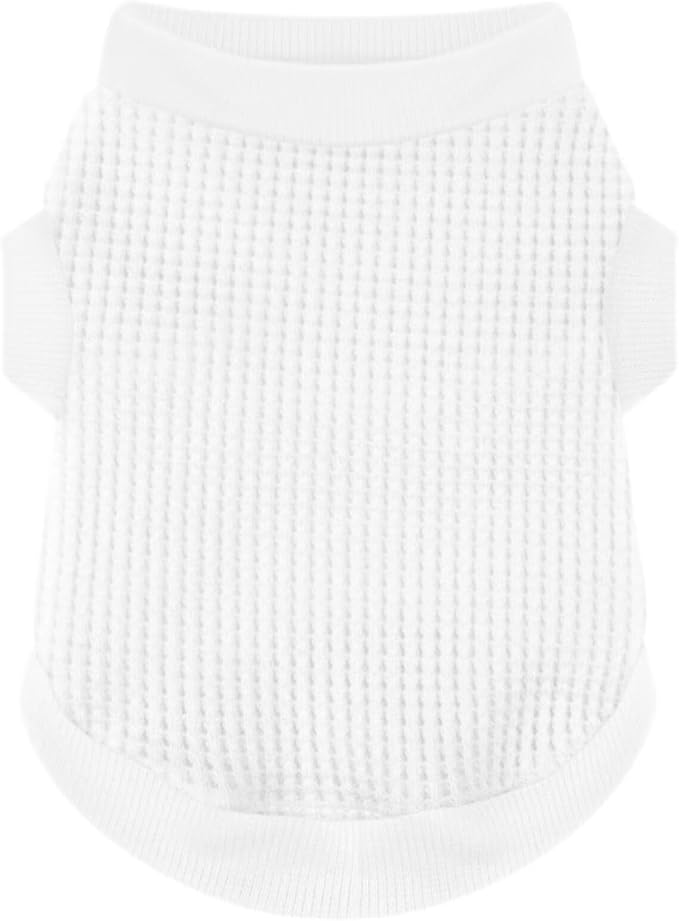 Cozy and Functional Dog Shirts for Small Puppies: Stretchable White Attire by Paiaite