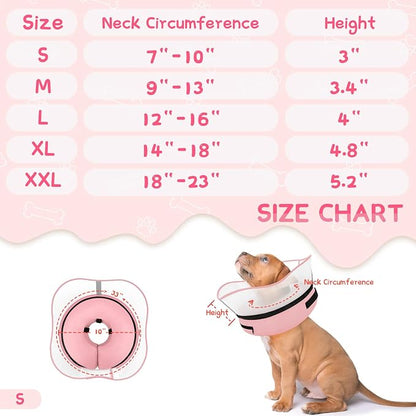 Supet Raised Inflatable Dog Cone Collar to Stop Licking, Soft Dog Cone - Image 6
