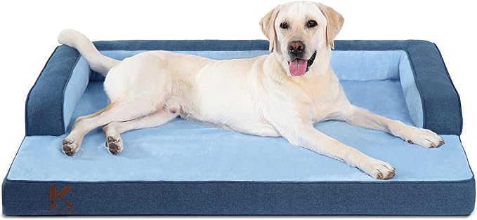KSIIA Washable Dog Bed XL Senior Dog, Orthopedic Warm Soft Pet Sofa Waterproof by KSIIAPetProducts