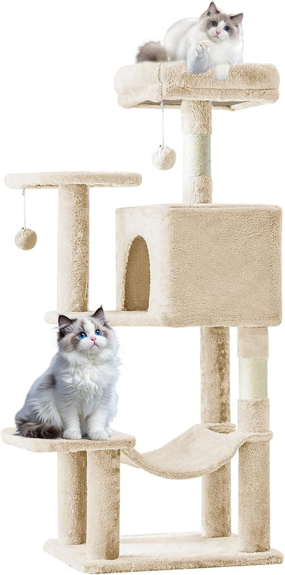 Sweetcrispy 44 Inch Cat Tree Tower, Cat Climbing Tower - Image 7
