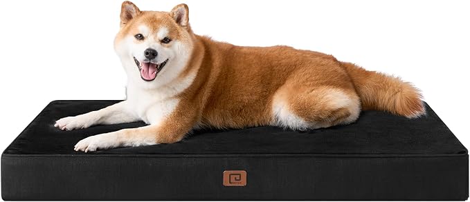 EHEYCIGA Waterproof Dog Bed Orthopedic 30"x20", Memory Foam Pet Bed by EHEYCIGA