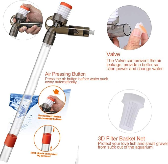 Aquarium Gravel Cleaner Siphon Fish Tank Vacuum Cleaner - Image 8
