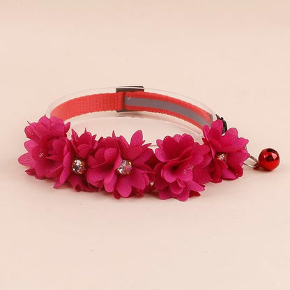 2 Pack Cat Collar Pink Floral - Image 5