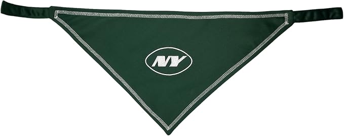 Pets First NFL New York Jets TIE Bandana, Size Large/X-Large. Dog Bandana Scarf - Image 2