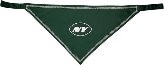 Pets First NFL New York Jets TIE Bandana, Size Small/Medium. Dog Bandana Scarf - Image 2