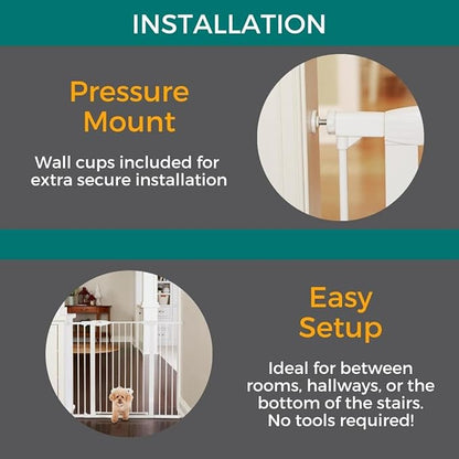 MYPET North States Extra Tall & Wide Walk Thru EasyPass Pet Gate - Image 3