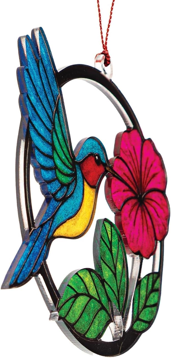 Christmas Ornaments 2025 – Hummingbird Suncatcher Window Hanging Ornament - Image 4