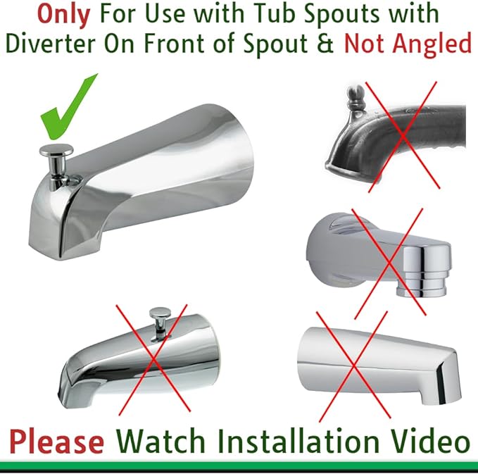 Wondurdog Bathtub Spout and Garden Hose Attachment Dog Wash Kit w/Splash Shield - Image 4