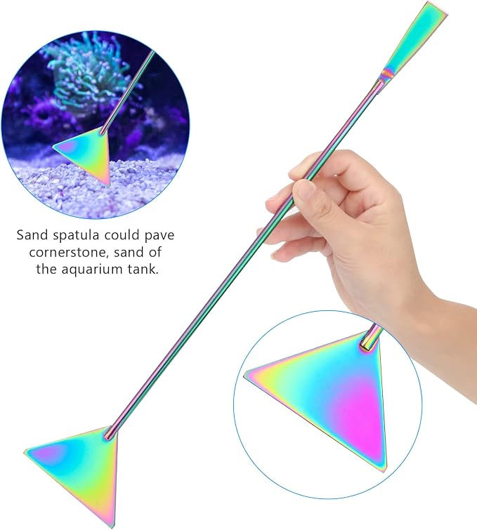 Aquarium Aquascape Tools Kit 15 in, 4in1 Anti-Rust Aquatic Plant Aquascaping - Image 6