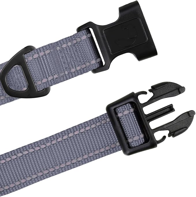 TagME Reflective Nylon Dog Collars, Adjustable Classic Pet Collar - Image 4
