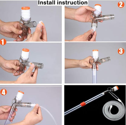 Aquarium Gravel Cleaner Siphon Fish Tank Vacuum Cleaner - Image 6