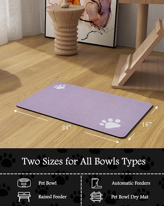 Pet Feeding Mat-Absorbent Dog Mat - Image 7