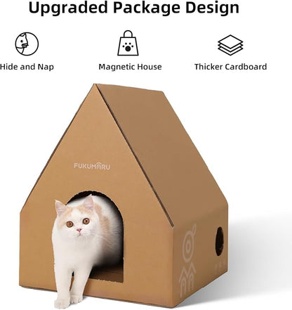 FUKUMARU Cat Wall Furniture Set, Transparent Capsule Kitten Walls Shelves - Image 5