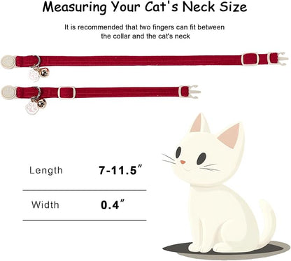 2 Pack Corduroy Cat Collars - Image 4