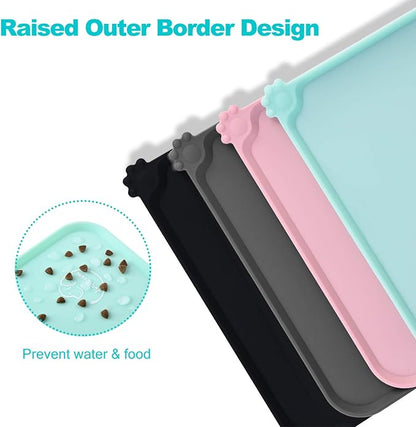 Silicone Waterproof Dog Cat Pet Feeding Mats, Non Slip, Easy Clean Pet Dog Cat - Image 4