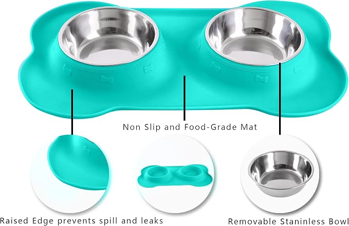 Hubulk Pet Dog Bowls 2 Stainless Steel Dog Bowl - Image 3