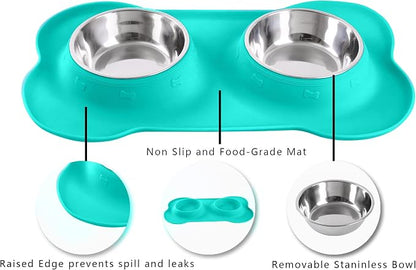 Hubulk Pet Dog Bowls 2 Stainless Steel Dog Bowl - Image 3