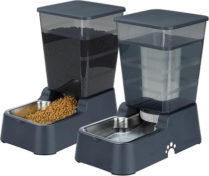 Automatic 5.4L/1.4Gal Pet Waterer, Automatic Dog Water Dispenser Gravity by Leefele