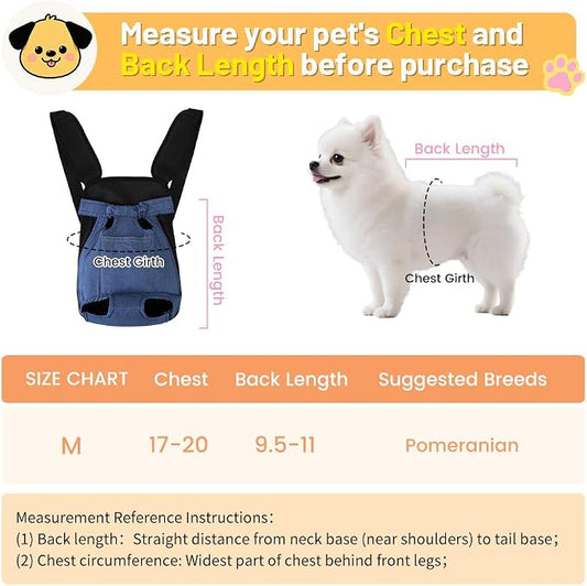 Inspack Dog Backpack Carrier/Cat Carrier, Adjustable Pet Front Carriers Travel - Image 2