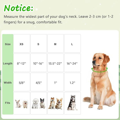 Dinosaur Dog Collar，Green with Multicolor Dino Pattern Handmade Cotton Collar - Image 2