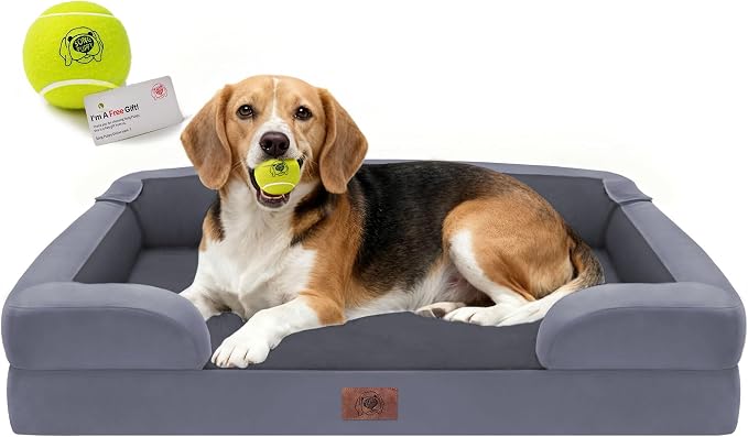 Orthopedic Dog Beds for Large Medium Dogs, Big Waterproof Memory Foam Pet Couch by FollowSongPuppy