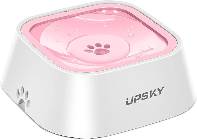 UPSKY No-Slip Slow Drinking Bowl - 35oz No Spill Pet Dispenser by UPSKY