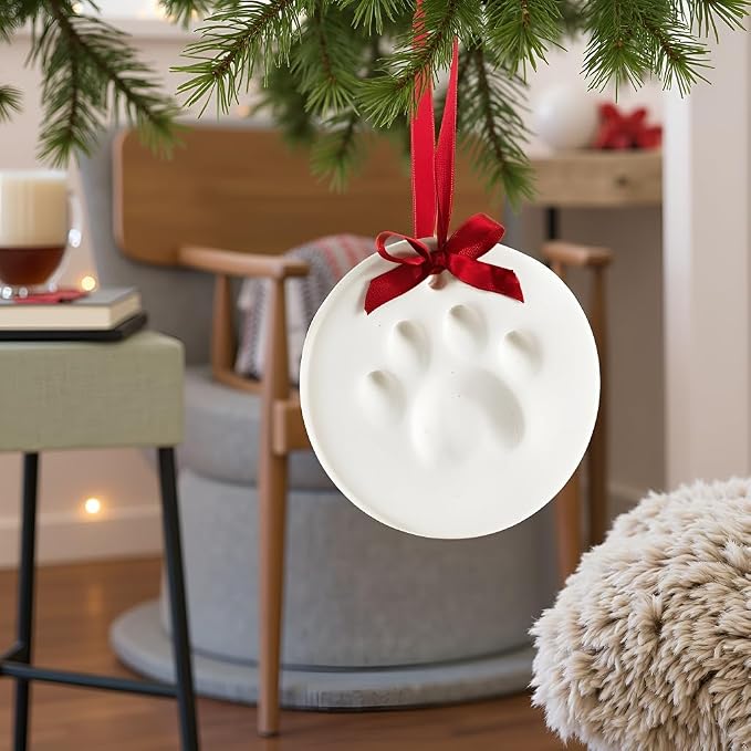 Pearhead Clay Pawprint Christmas Ornament, Pet Owner Holiday Gift, Dog or Cat - Image 5