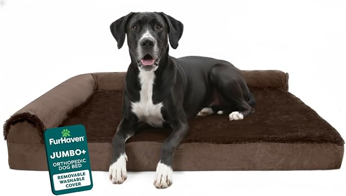Furhaven Orthopedic Dog Bed for Large Dogs w/ Removable Bolsters & Washable by FurHaven