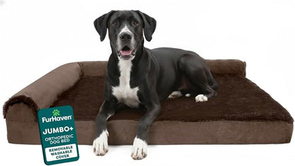 Furhaven Orthopedic Dog Bed for Large Dogs w/ Removable Bolsters & Washable by FurHaven