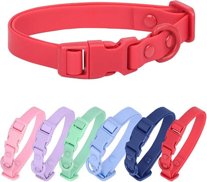 Waterproof Dog Collar Soft Rubber Dog Collar by PLOJOP