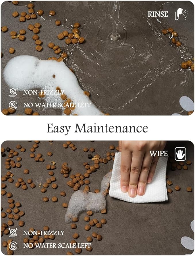 Pet Feeding Mat-Absorbent Dog Mat - Image 4