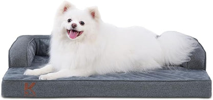 KSIIA Washable Dog Bed Large Sized Senior Dog, Orthopedic Warm Soft Pet Sofa by KSIIAPetProducts
