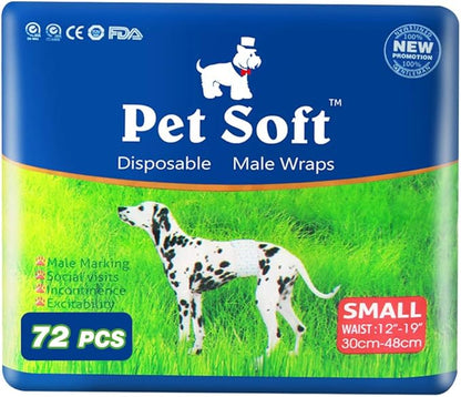 Pet Soft Disposable Male Dog Wraps - Image 2