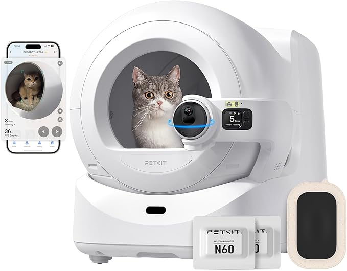 PETKIT Purobot Ultra Auto Waste Packing & Multi-Cat Toilet Behavior Ai Camera by PETKIT